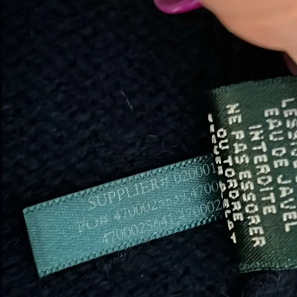 Lauren by Ralph Lauren Coatigan vintage Military coat sweater, LambsWool blend S - Image 13