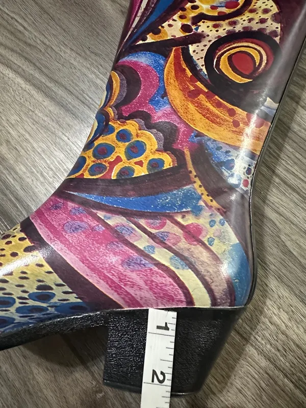 Nomad Colorful Western Rain Boots ,Bold Print . - Image 10