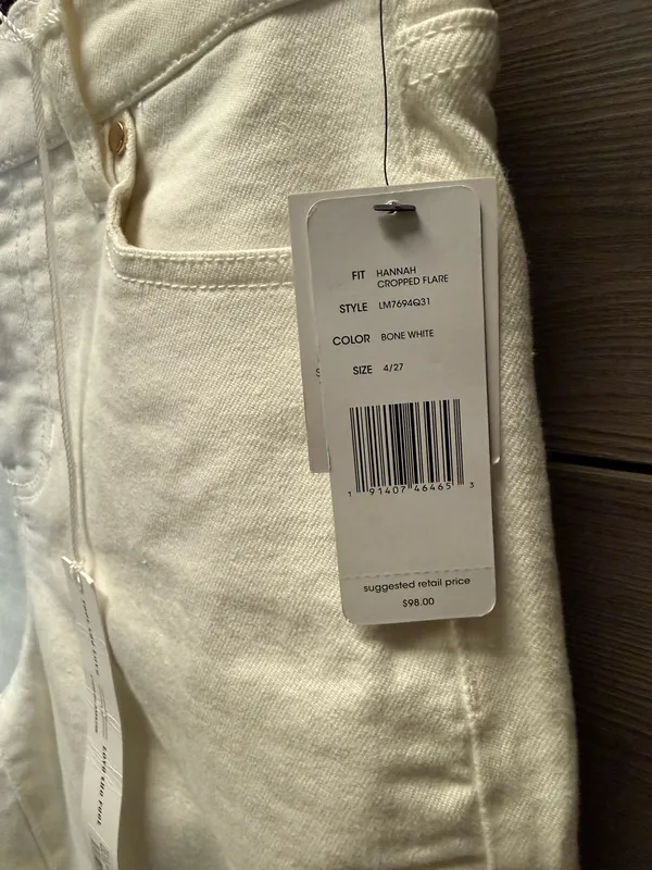 Love cropped flare jeans White Size 4 - Image 3