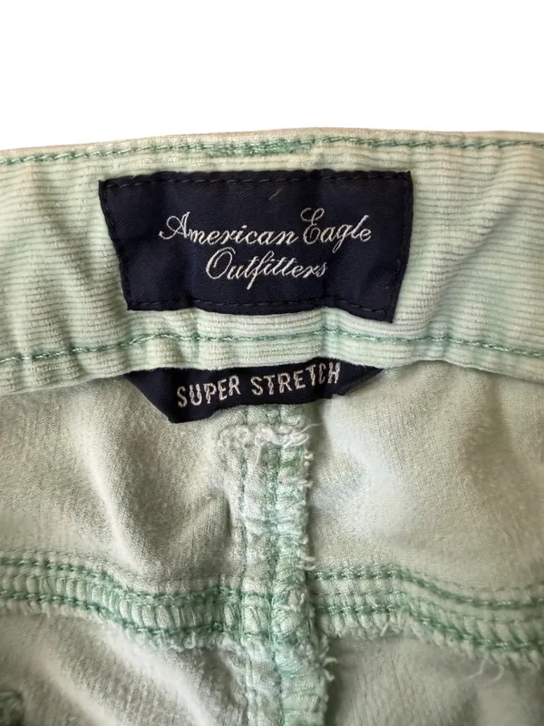American Eagle super stretch women's mint green jegging with pockets size 8 reg - Image 7