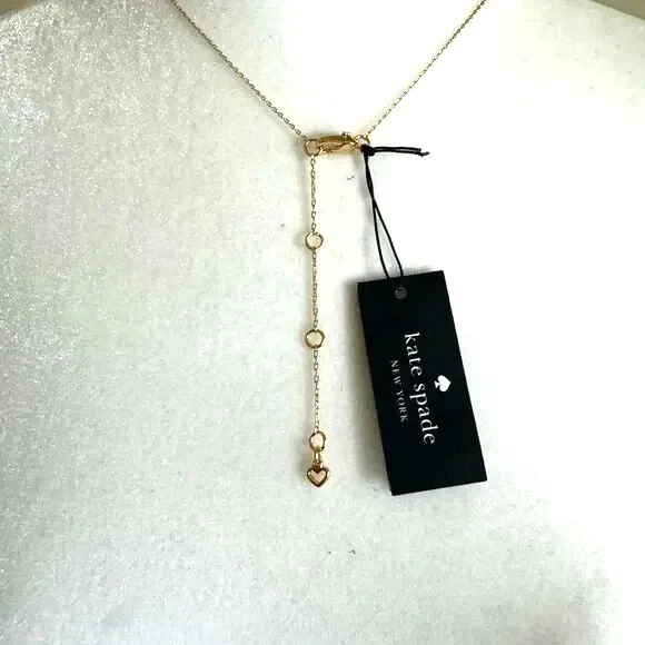 Kate Spade New York Saturday Multi Color Pave Halo Pendant Necklace Gold Tone - Image 2