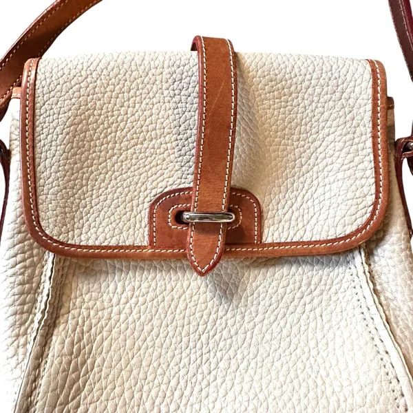 DOONEY & BOURKE Vintage Essex Crossbody Pebbled‎ Cream - Image 2