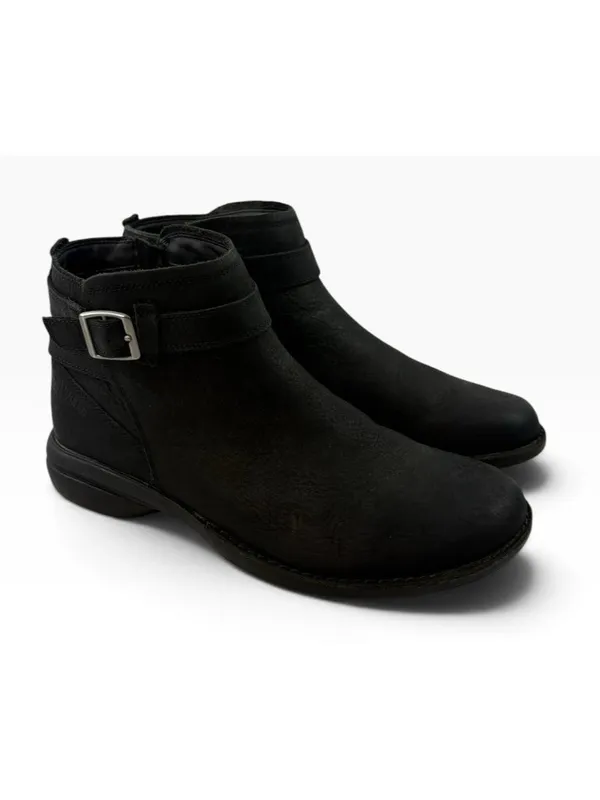 -Merrell Andover Bluff waterproof Ankle Boots Womens Size 10 Black Leather - Image 5