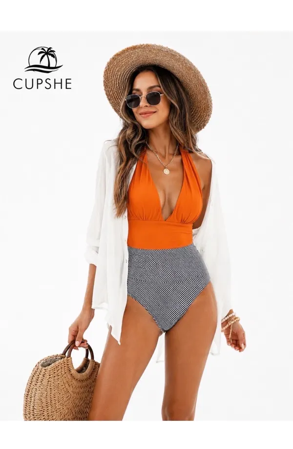 Cupshe One-Piece Swimsuit Halter - Image 2