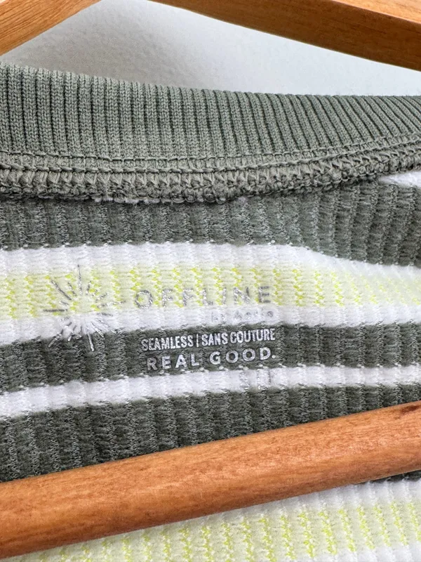 OFFLINE by Aerie seamless striped top NWT - Image 4