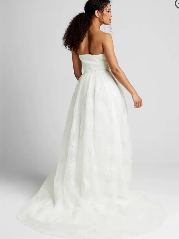 Modcloth Chi Chi London Strapless Sweetheart White Lace Wedding Dress 18 NWT - Image 2