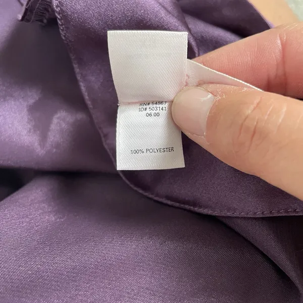 Victoria's Secret Lingerie Nightgown Dress Purple Silky 100% Polyester Size XS - Image 8