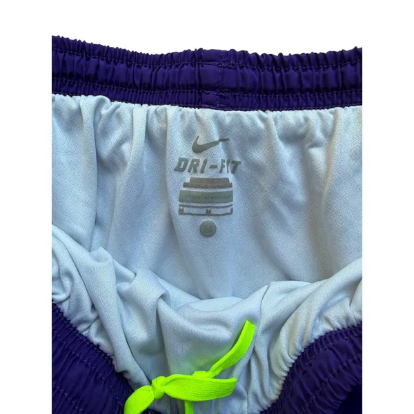 Nike Dri-FIT Tempo Running Shorts Purple Volt White Women's Medium - Image 6