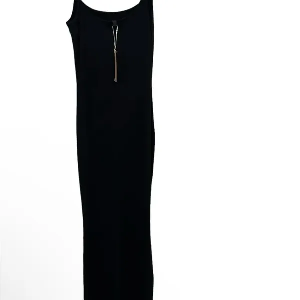 SKIMS Soft Long Slipdress ONYX Medium NWT - Image 4