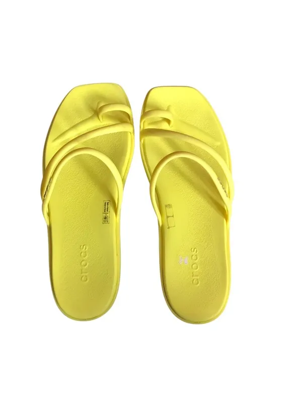 Crocs Yellow Slip On Sandals - Image 8