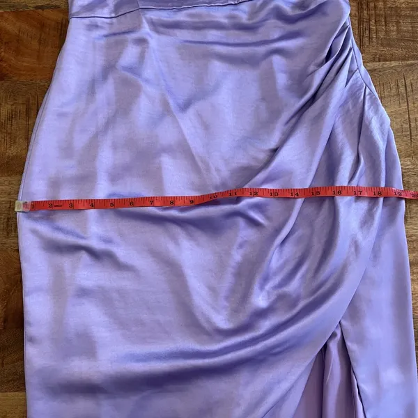 Elliat Casey Ruched‎ Dress Large Lilac Purple Wedding Guest Semi Formal Event - Image 14