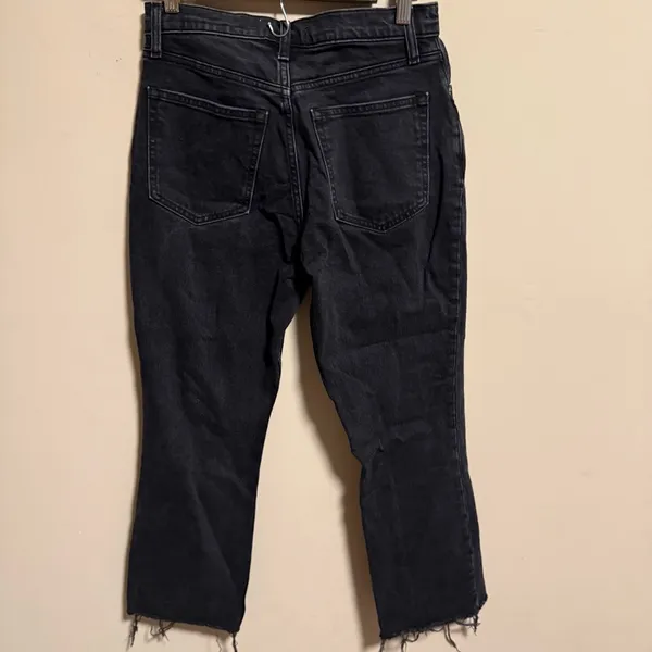 Abercrombie & Fitch The Kick Flare Ultra High Rise Jeans Black- Size 28 (6R) - Image 7