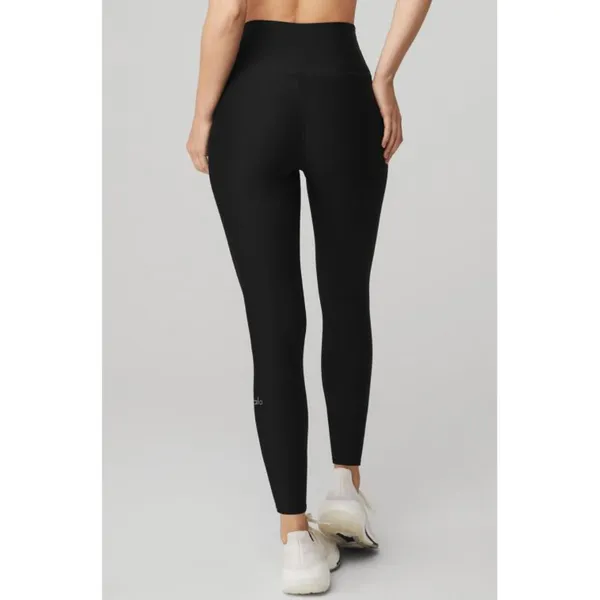 Alo 7/8 High-Waist Airlift Leggings Black Hi-Rise Waisted Skinny Tights Pants - Image 2