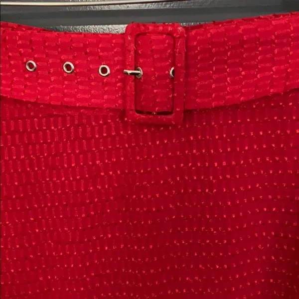 House of Harlow red A-line midi skirt XL - Image 4