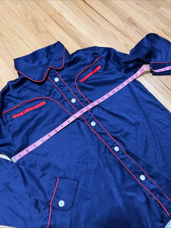 West of Breakfast The Western One in Admiral Pajama Set Sz M - Image 2