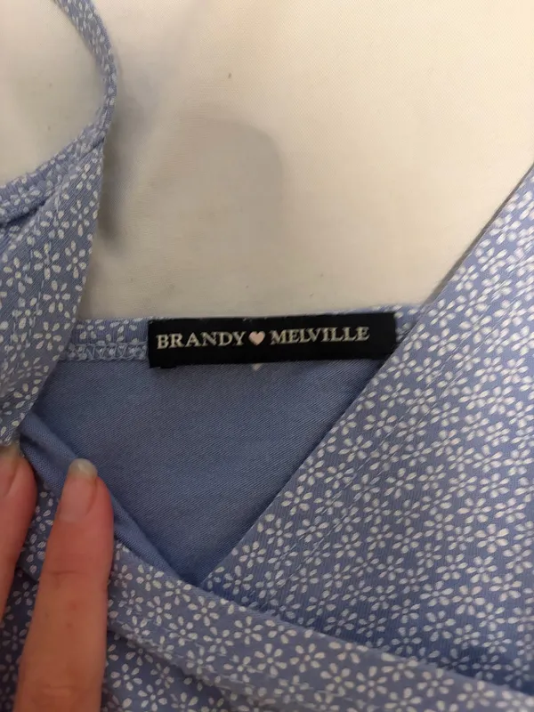 Purple floral brandy Melville dress - Image 2