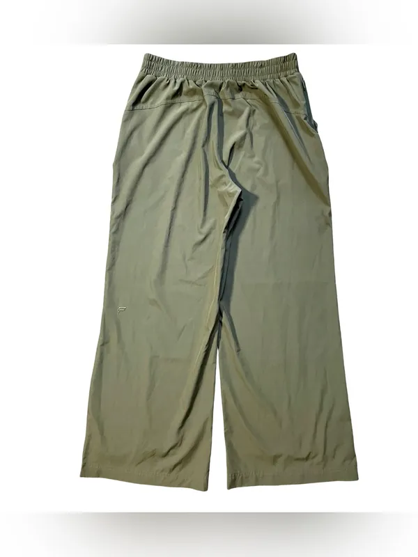 Fabletics Downtown Wide Leg Utility Olive Green Pants - Image 5
