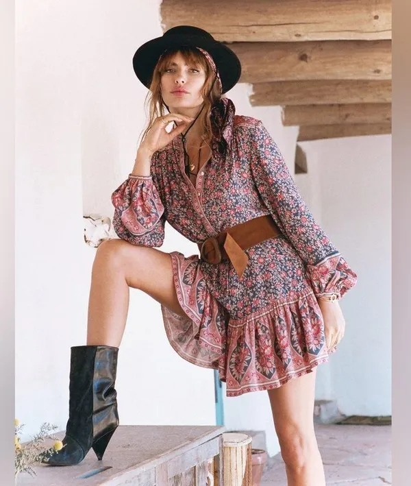 Spell & The Gypsy Collective Jasmine Playdress in Navy SPELL M - Image 3
