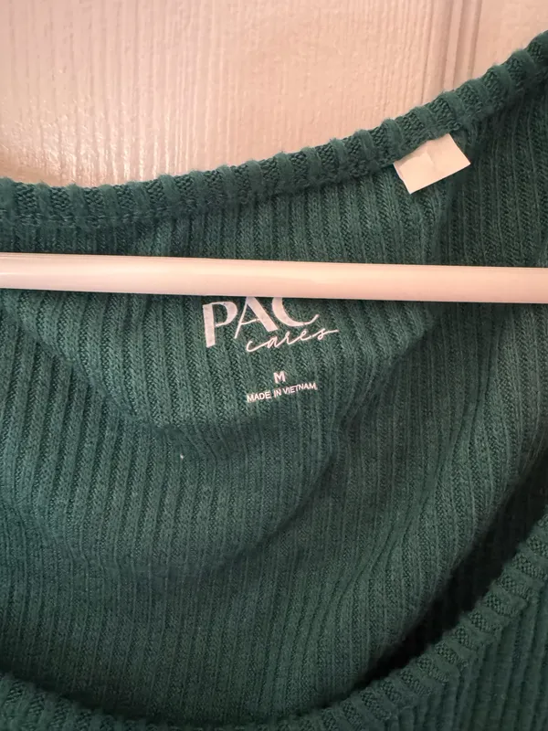 Green PacSun Cropped Long Sleeve Top - Image 2