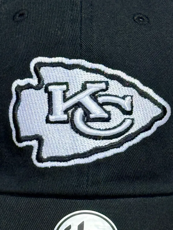 ’47 Brand Kansas City Chiefs Black NFL Clean Up adjustable hat - Image 3