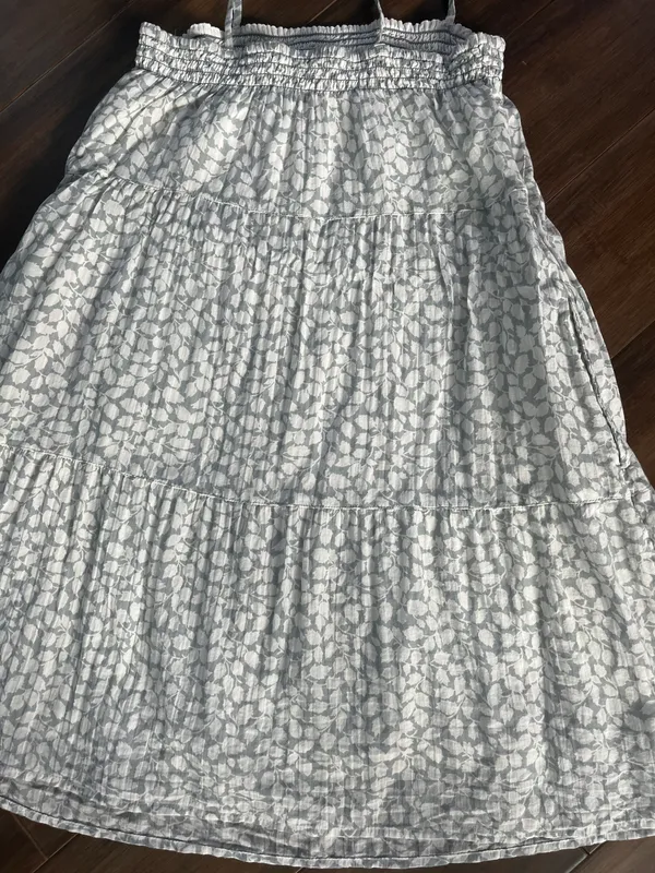 Abercrombie Lined Leaf Shoulder Prairie Girl Tie Top Or Dress - Image 4