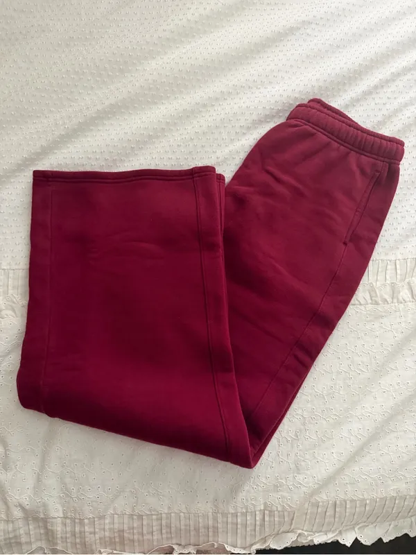 Aerie Cloud Fleece Trouser | Deep Cherry - Image 2