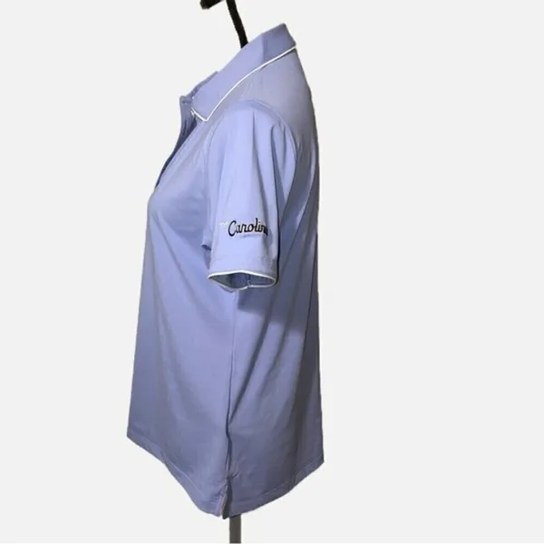 Peter Millar UPF50 Sun Protection Womens Carolinas Golf Shirt Size L Blue Purple - Image 3