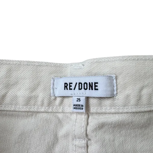 Re/Done Easy Straight Crop Jean Vintage White - Image 5