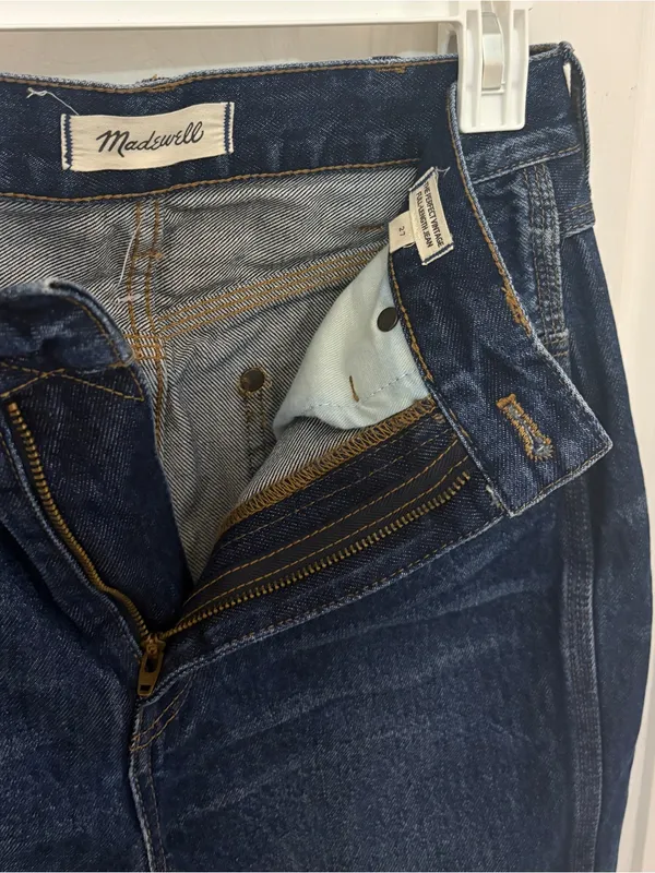 NWOT Madewell The Perfect Vintage Full Length High Ride Jean in Dark Wash - Image 4