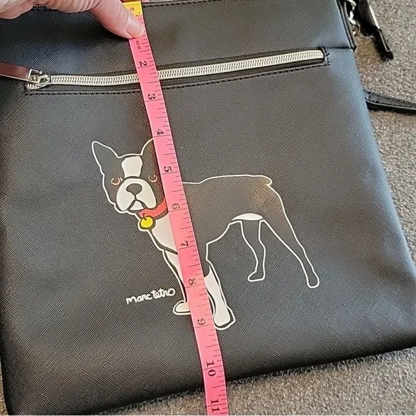 MARC TETRO black crossbody w/ Boston Terrier with adjustable strap New w/o Tag - Image 10