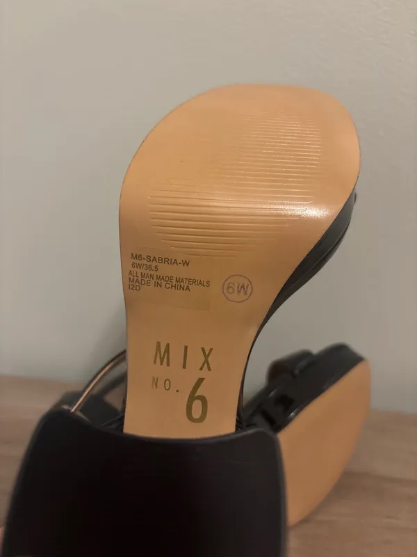 Block Black Heel Size 6 - Image 6