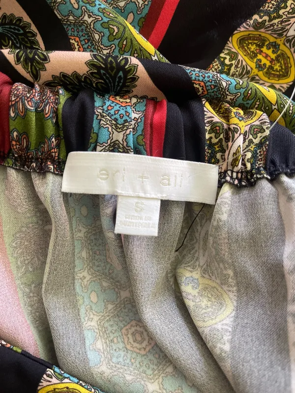 Anthropologie Eri + Ali Scarf Printed A-line Midi Skirt - Image 5