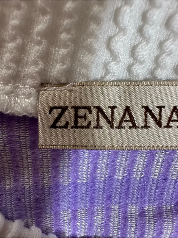 Zenana Raised Rib Striped Pullover & Wide Leg Pants Set Womens Lavender Sz Small - Image 10
