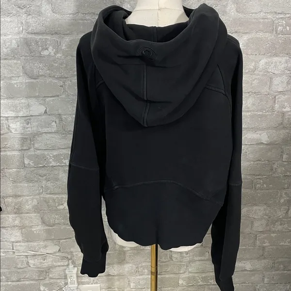 Lululemon Scuba Oversized 1/2 Zip Hoodie Black - Image 7
