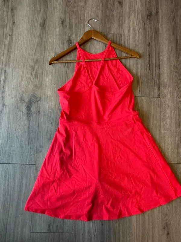 SHEIN Bright Pink Active shorts & Pocket Sleeveless Sundress - Image 5