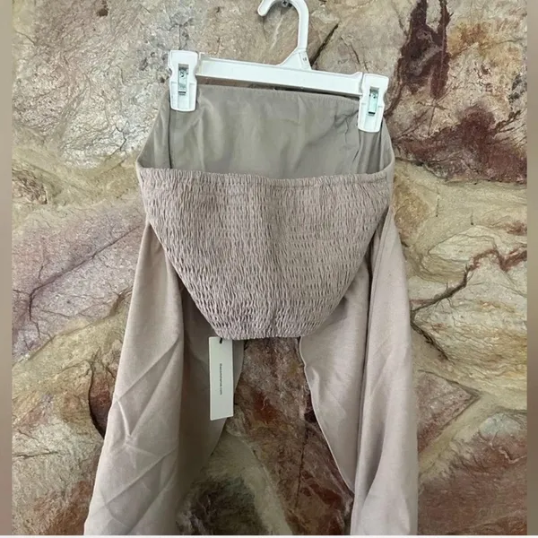 Commense Cotton & Line Crisscross Halter Tank Top size large - Image 4