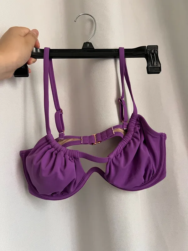 Target Bikini Top Purple Underwire - Image 2
