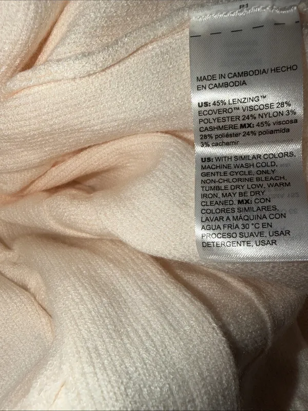 NWOT Chico's Luxe Cable Knit Sweater Super Soft Ivory Cashmere Blend US XL - Image 5