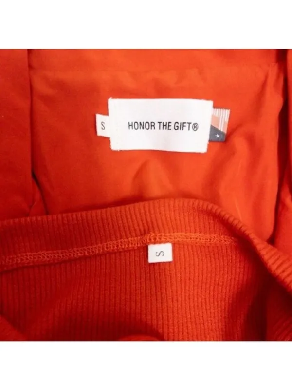 NWT [SET] Honor The Gift Service Mini Dress S Red Ribbed Oversized Monogram - Image 6