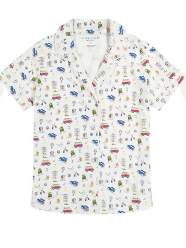Erica Wilson Nantucket Women’s CISCO IPJ Size Small 100% Pima Cotton Pajama Top - Image 2