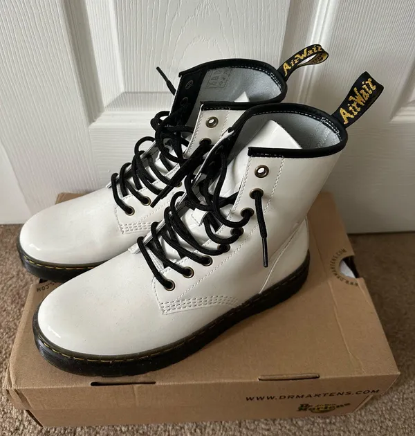 White Dr. Martens Boots - Image 2