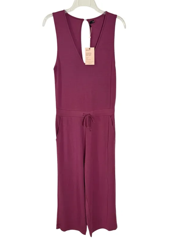 NWT Quince French Terry Modal Jumpsuit Rose Stretchy Size Small - Image 9
