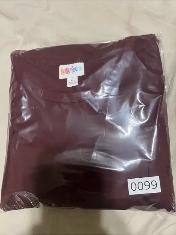 LuLaRoe Deep‎ Burgundy Maxi Tee Dress - Image 3