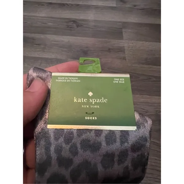 Kate Spade Leopard Meow Crew Socks Woman’s One Size (4-10)NEW - Image 5