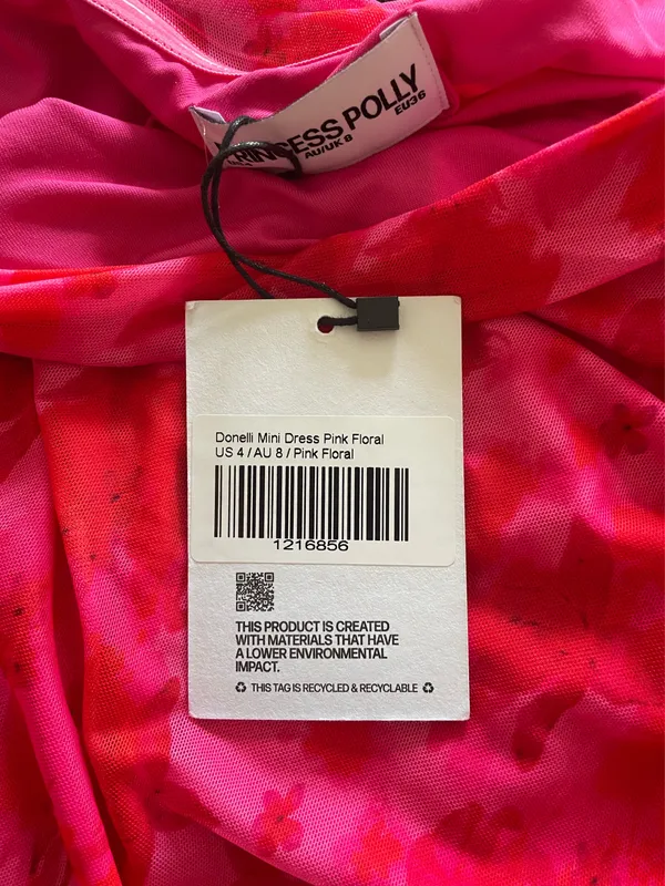 Donelli Princess Polly Mini Dress Pink Floral - Image 4