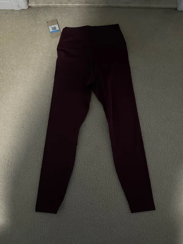 Maroon Nike Leggings Dri-Fit - Image 2