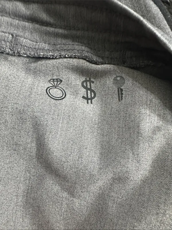 Figs Heather Gray Track Pants with Teal Drawstring - Image 13