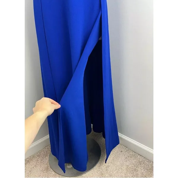 High Neck Formal Wedding Maxi Evening Prom Homecoming Dress Gown Small - Image 11