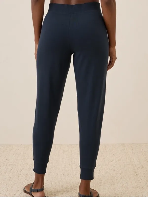 Pact Organic Airplane Navy Jogger Pants Size Small - Image 4