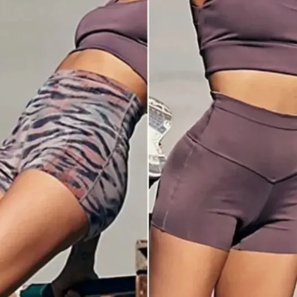 FP Movement Beat The Heat Reversible Bike Short in Tiger Combo Size: S - Image 4